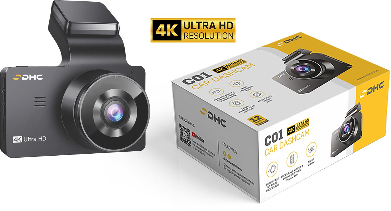 DHC Autosolutions  Car Dashcam with 4K Video Recording